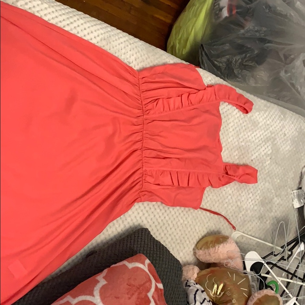 Pink ruffly dress